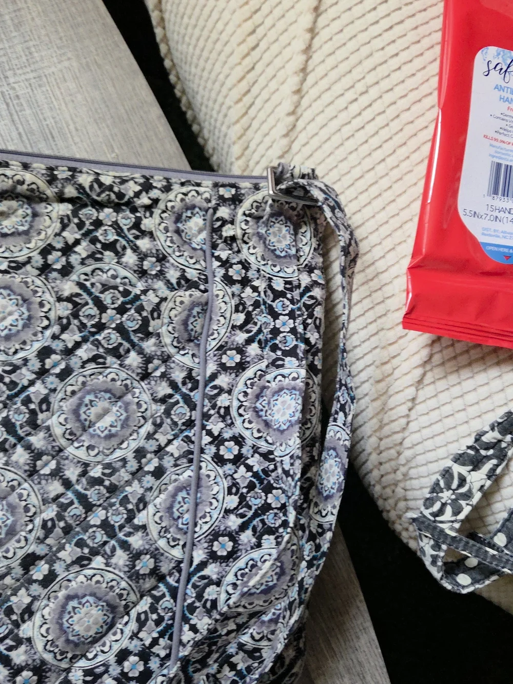 Women’s Vera Bradley Floral Pattern Zip-Top Bag - Blue